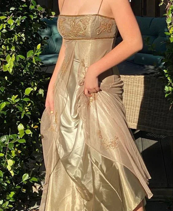 Vestido de fiesta y gala línea A de tul encantador para princesa Y7472