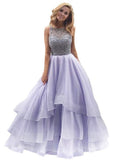 Robe de bal à encolure dégagée, sans manches, longue jusqu'au sol, ornée de perles en organza, robes de bal
