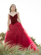 Robe de bal bustier en tulle sans manches avec traîne courte pour bal de fin d'année
