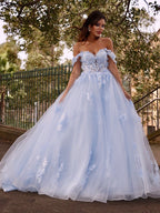Robe de bal en tulle avec appliques, épaules dénudées, sans manches, robe de bal