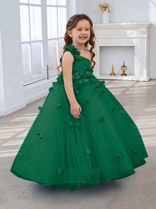 Ball Gown Tulle Flower Girl Dress Featuring Lace Appliques And Floor Length Cut - photo 6