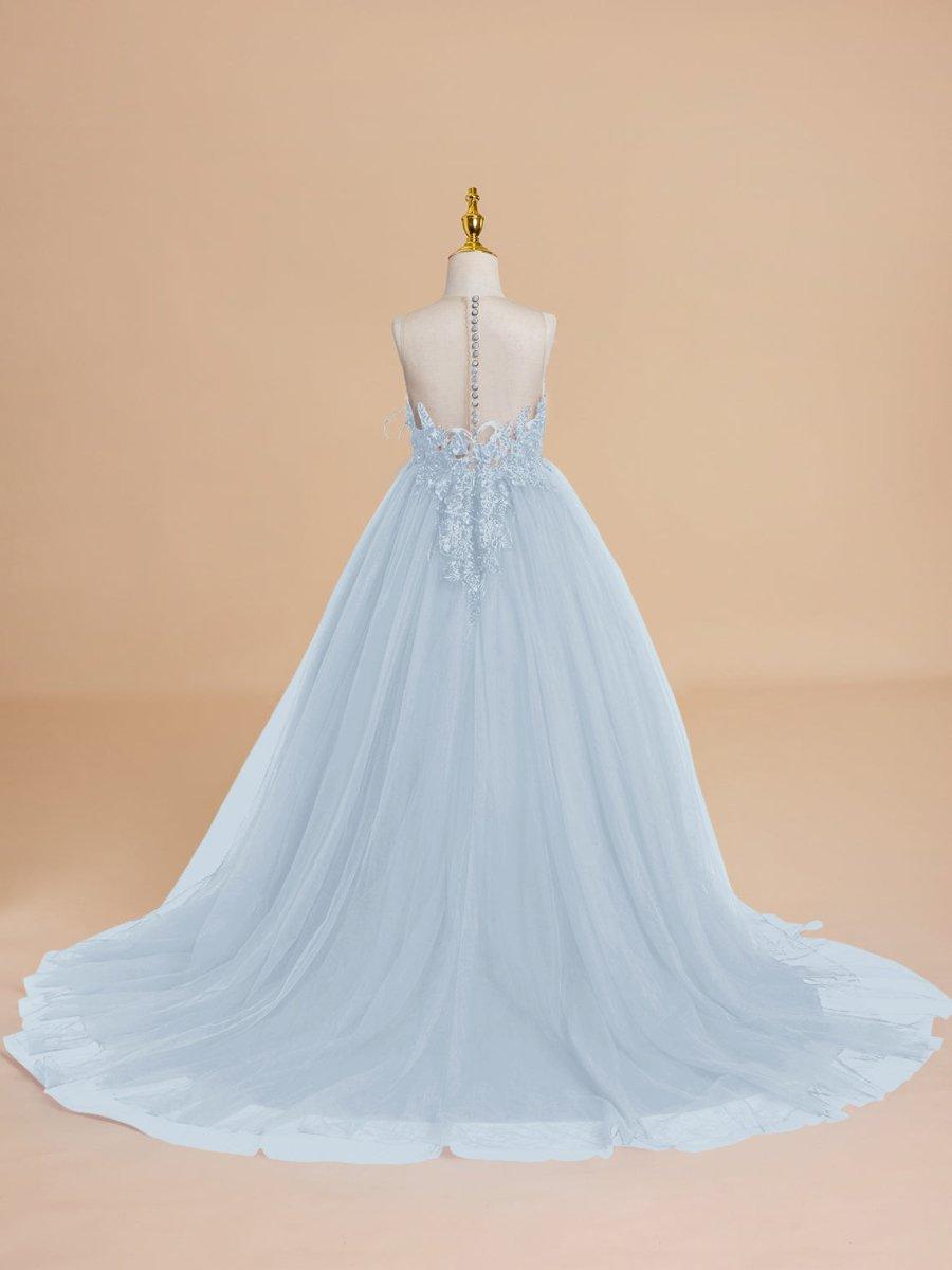 NumberSea - Ball - Gown/Princess Tulle Sweep Train Flower Girl Dress