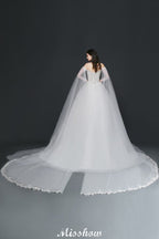 Robes de bal Appliques Bretelles Tulle Robes de mariage élégantes
