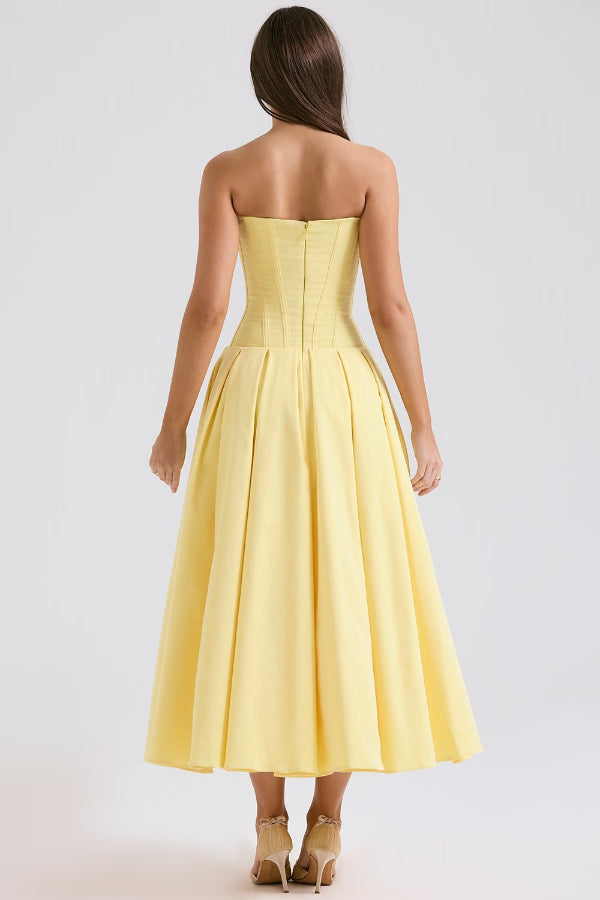 Trägerloses Midikleid Milady