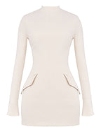 Vintage Cream Mini Dress