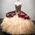 Best Long Ball Gown Sweetheart Organza Quinceanera Dress