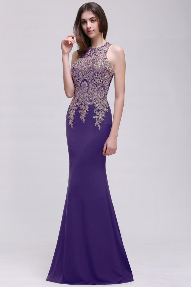 Robes de bal sirène avec appliques en dentelle noire