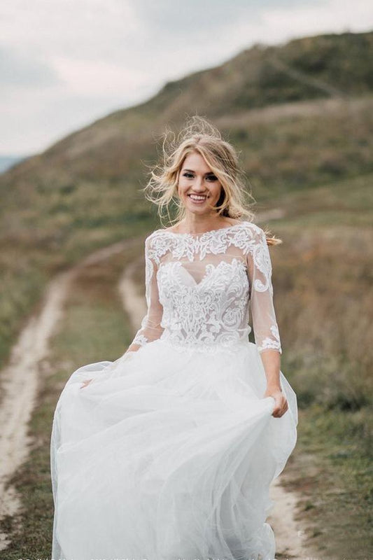 Boho Brautkleid Tiefer Rückenausschnitt Brautkleid Separates Hochzeitskleid