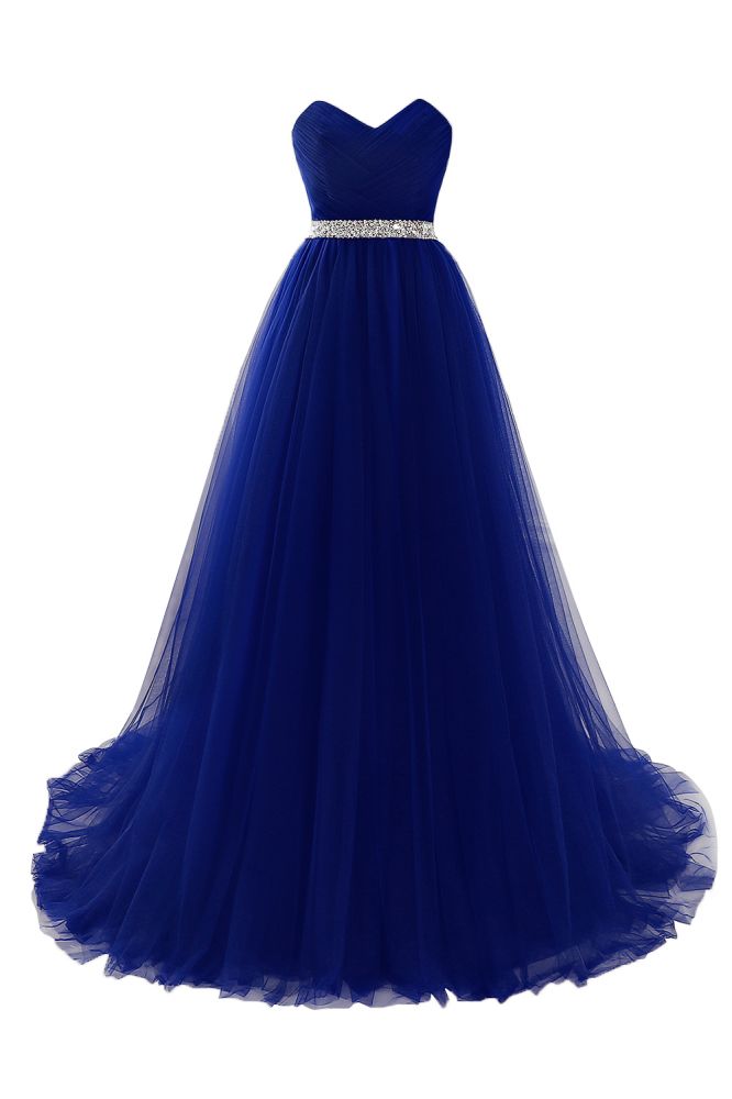 Abito da sera color bordeaux in tulle a linea ad A con scollo a cuore