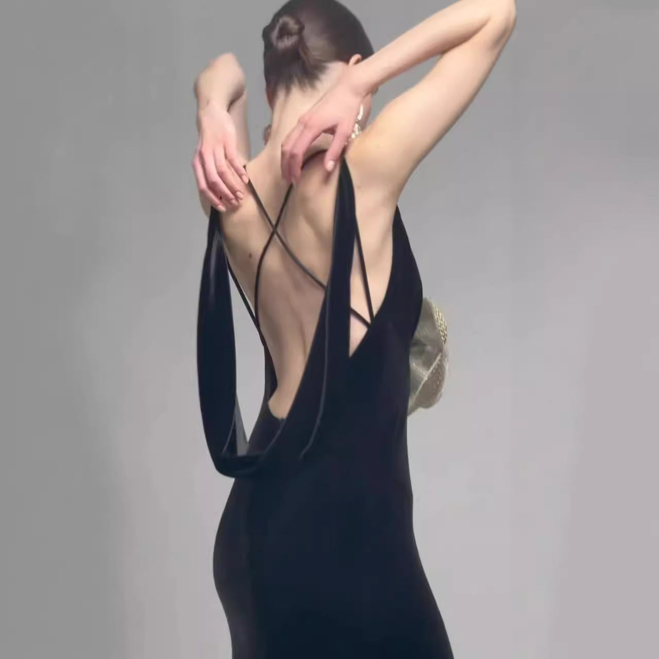 3D Floral Backless Satin Prom Dress