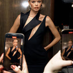 Sleeveless Polo Neck Bodycon Mini Prom Dress