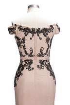 Cap Sleeves Mermaid Long Off-shoulder Applique Prom Dresses