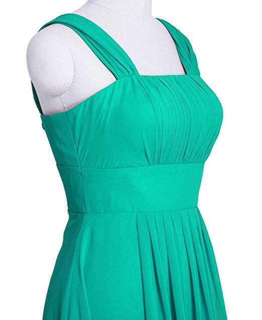 Abiti da damigella d'onore con maniche a farfalla in chiffon Abito da sera formale BD025