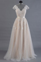 Lace Long Sleeve Wedding Dress With Elegant Silhouette