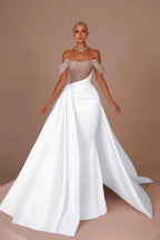 Custom Mermaid Prom Dress Off Shoulder With Sequin Accents