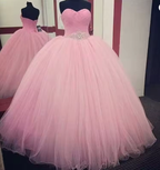 Vestido de baile elegante de tule com decote coração, vestido de princesa Y1089
