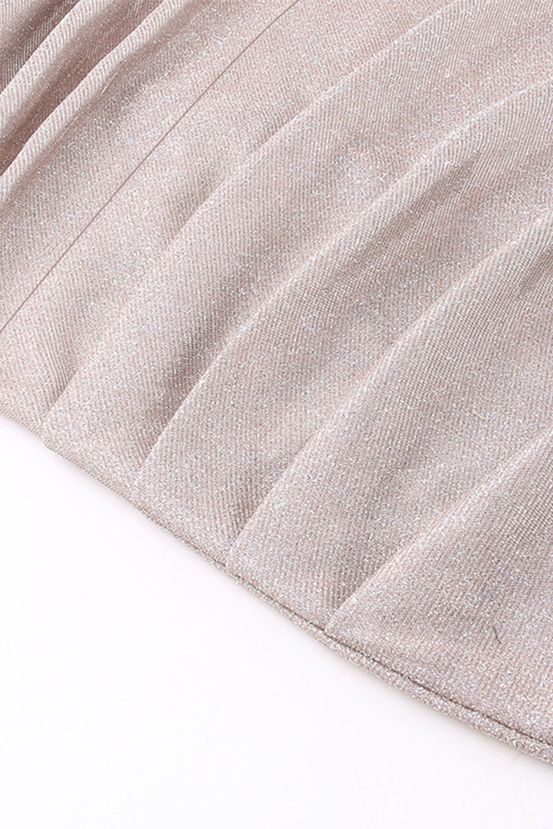 Abiti da sera in tinta unita con scollo alla schiena e paillettes per il ballo di fine anno, sensuali