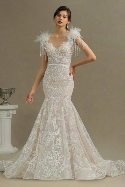 Robes de mariée de créateurs sirène | Robes de mariée en dentelle en ligne