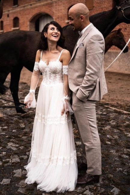 Robes de mariée de créateur avec dentelle | Robes fourreau robes de mariée