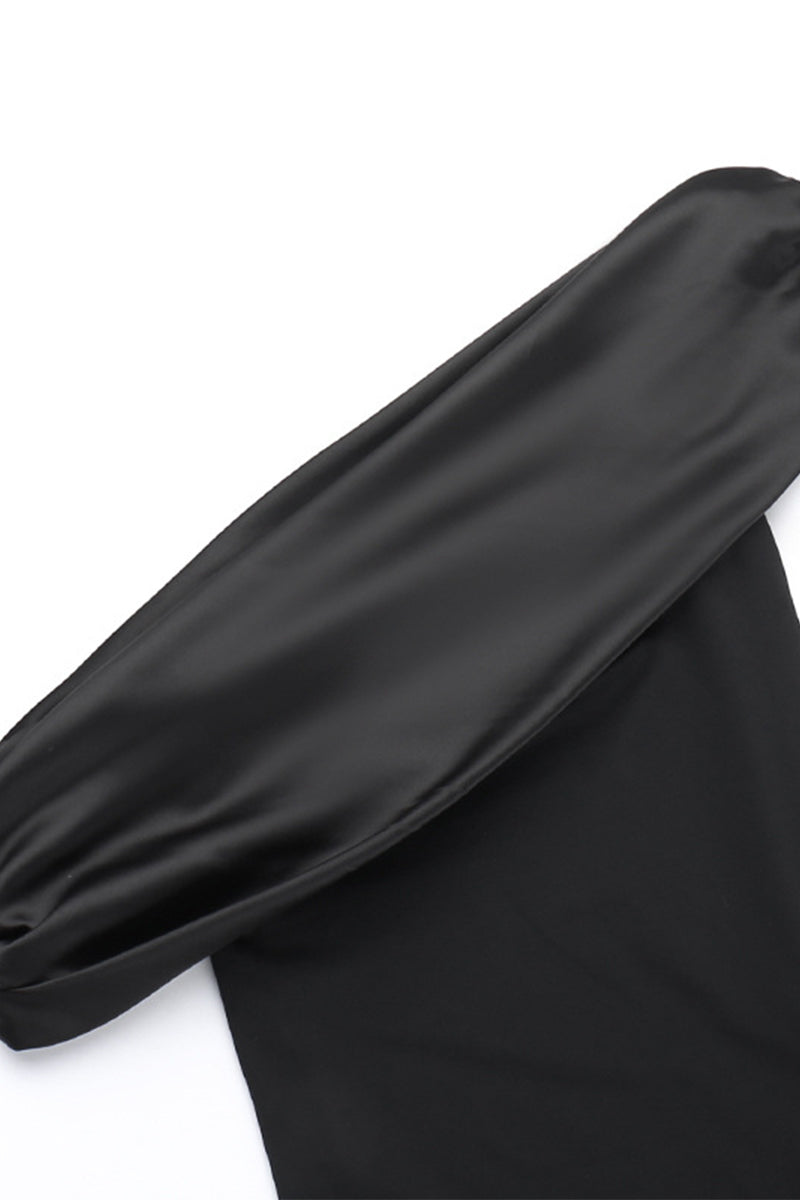 Abiti da sera formali e sensuali con collo obliquo in rete unita