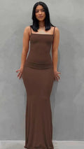 Abito lungo da sera con spalline sottili a sirena, vestito da ballo sexy Y566