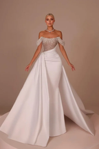 Custom Mermaid Prom Dress Off Shoulder With Sequin Accents