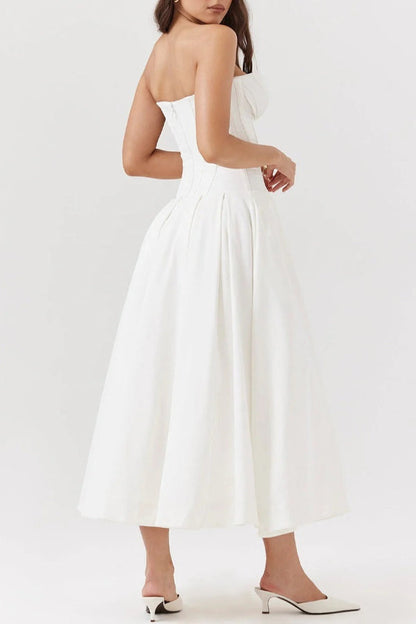Trägerloses Midikleid Milady