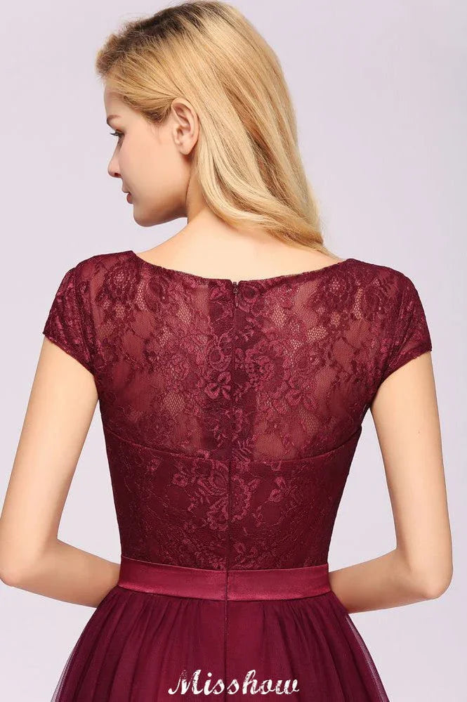 Vestido de noite elegante com mangas tipo capa, floral, corte evasê, aplicações e tule, vestido de dama de honor