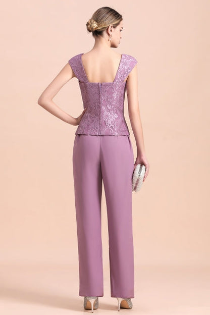 Elegante vestido de novia de gasa con mangas cortas y encaje, económico, en línea, con chal