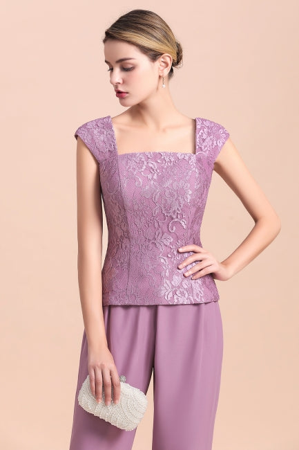 Mãe da Noiva Online Acessível com Manga Curta Elegante em Renda e Chiffon com Estola
