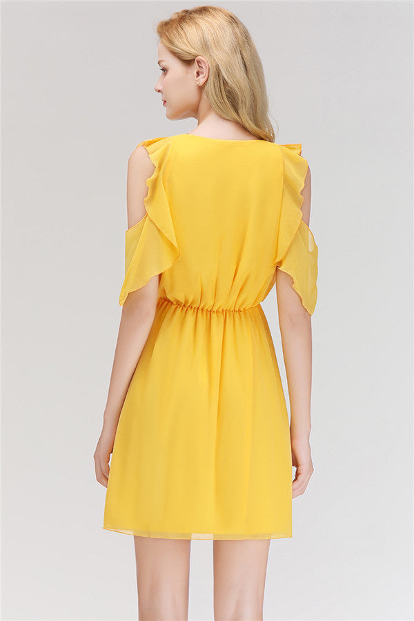 Abito Elegante Gioiello Mini Quotidiano Casual Semplice in Tulle Senza Maniche da Sera