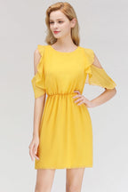 Abito Elegante Gioiello Mini Quotidiano Casual Semplice in Tulle Senza Maniche da Sera