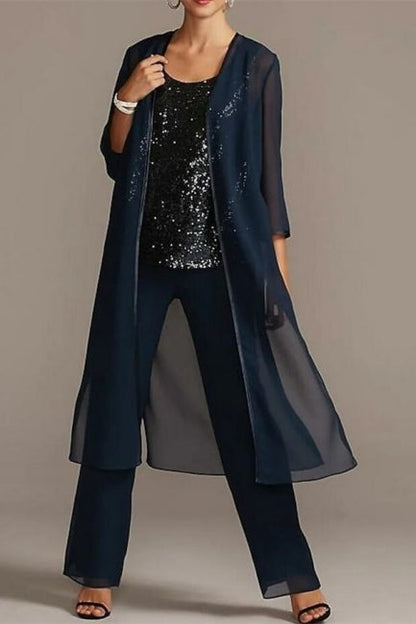 Elegante Kleider für die Brautmutter Chiffon-Jumpsuit für Brautjungfern
