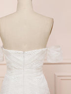 Elegant Sweetheart Lace Mermaid Boho Wedding Dress