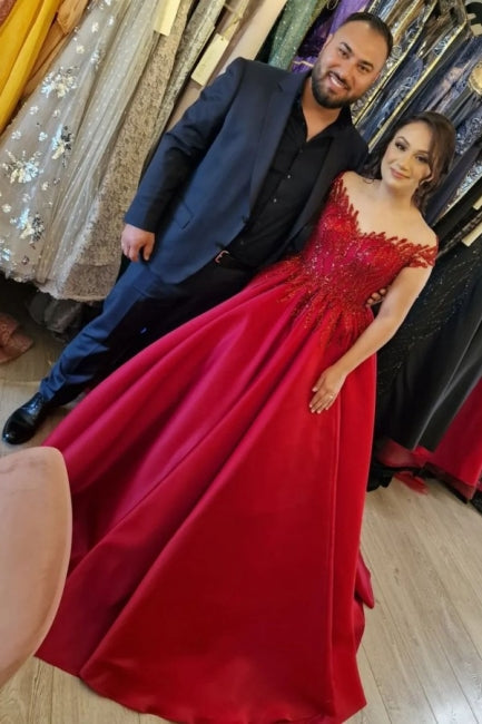 Robes de mariée élégantes en satin, ligne trapèze, manches courtes, col en V