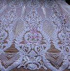 Elegant White V Neck Mermaid Lace Wedding Dress For Modern Brides