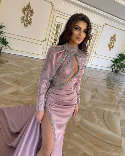 Vestidos de noche largos con mangas