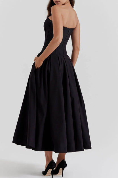 Trägerloses Midikleid Milady