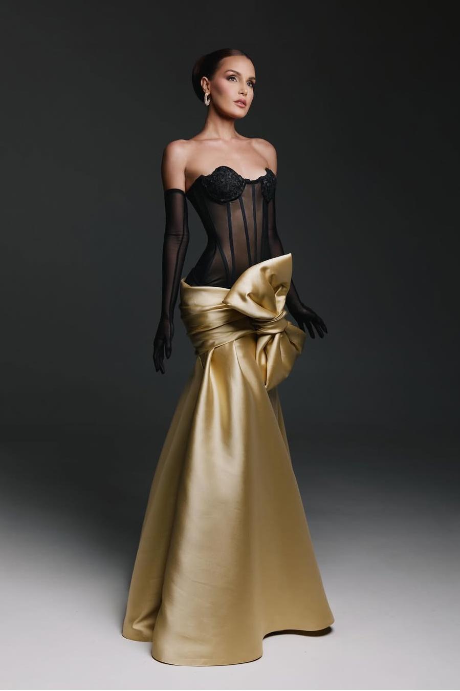 Strapless Sweetheart Mermaid Prom Dress With Gloves Long Gown