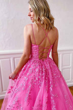 Princess Yellow Spaghetti Straps Prom Dress For Weddings And Evening Parties