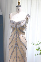 Bmbridal Floor Length Sleeveless Beaded Mermaid Prom Dress Sweetheart Neckline