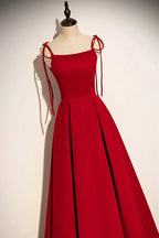 Vestido de baile longo simples em veludo, corte evasé, modelo s70