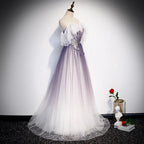 Stylish tulle long prom dress evening dress s100