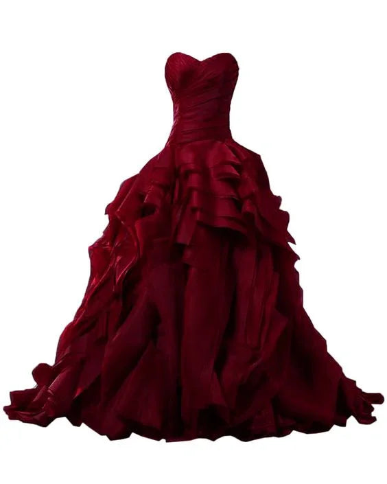 Bordeauxrote Abendkleider, Ballkleid Festliches Kleid, Abendkleider für Jugendliche Y1558