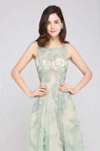 Floor Length Green Sexy Prom Dresses