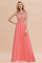 Abito da sposa semplice a linea ad A in pizzo floreale, senza maniche, lungo, abito da damigella d'onore