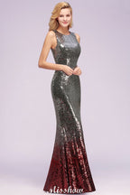 Glamorous Sleeveless Sexy Mermaid Sequins Bridesmaid Dresses