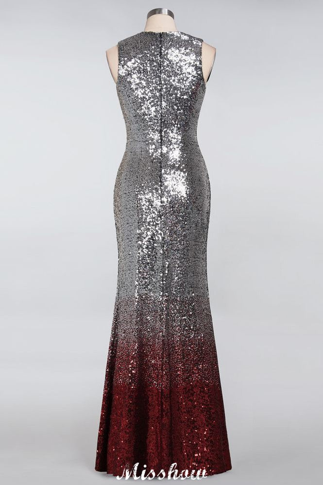 Glamorous Sleeveless Sexy Mermaid Sequins Bridesmaid Dresses