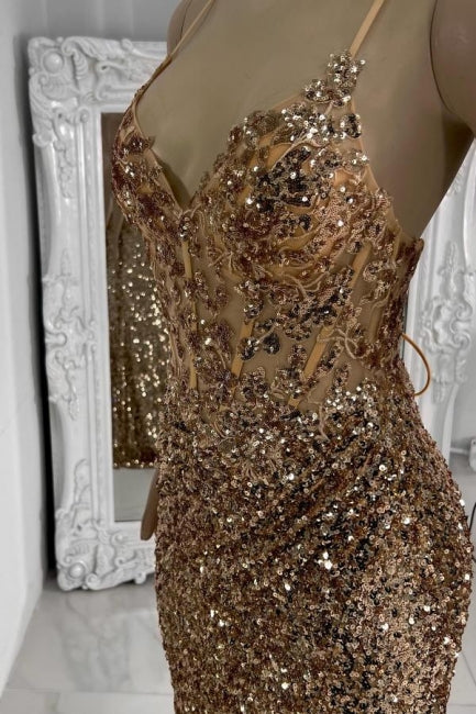 Splendido abito da sera senza maniche con spalline sottili a colonna in tulle e strass