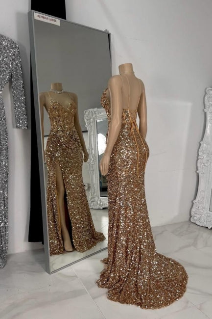 Splendido abito da sera senza maniche con spalline sottili a colonna in tulle e strass